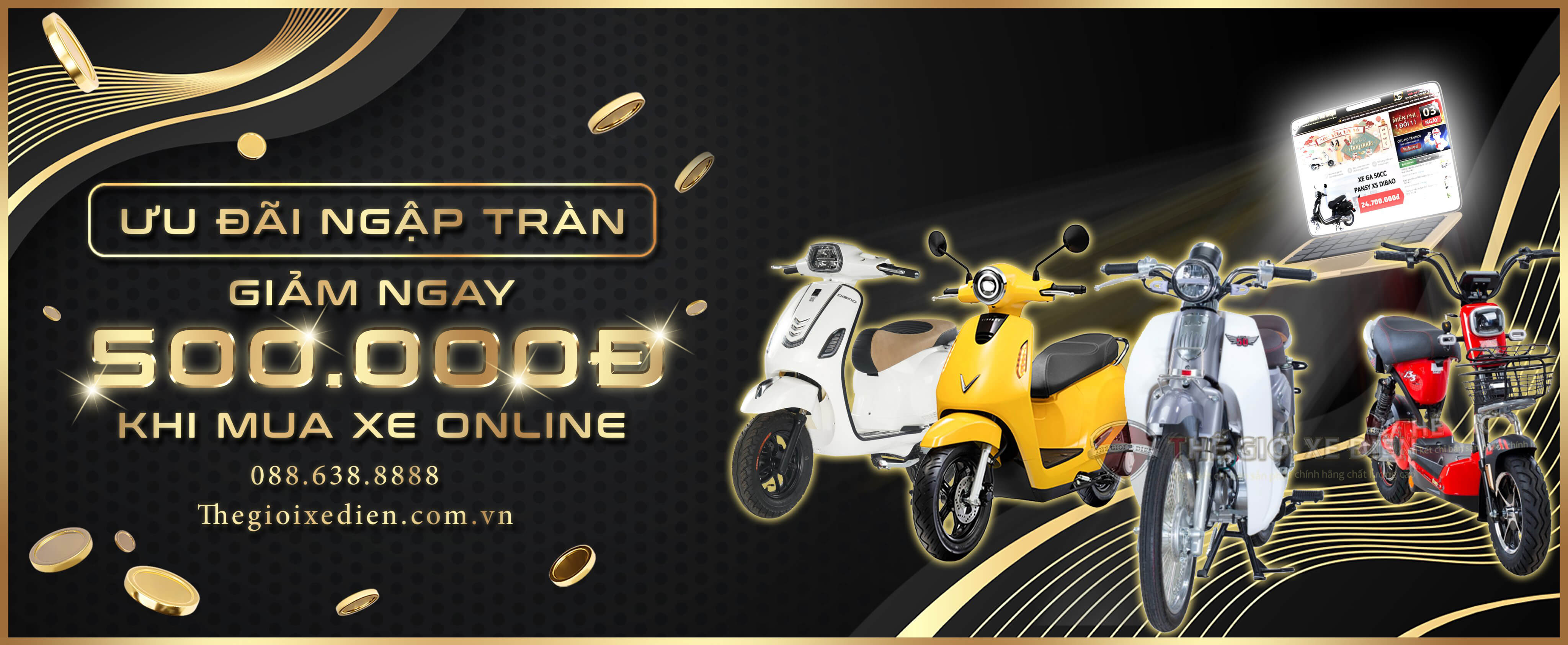 Ưu Đãi Ngập Tràn: Mua Xe Online Giảm Ngay 500.000Đ